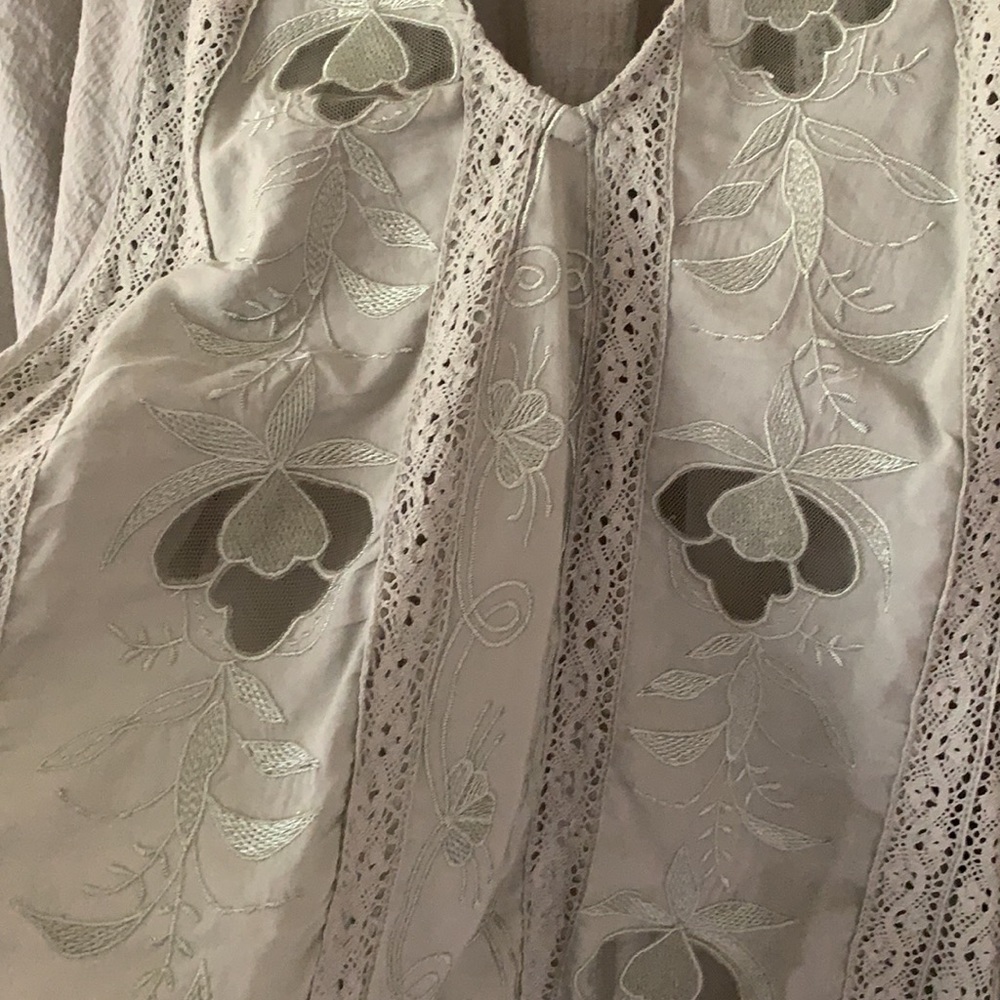NEW Free People Sivan Embroidered Blouse - Picture 7 of 10